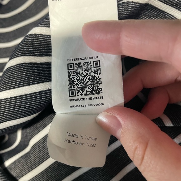 Marina Rinaldi Sport sweatshirt dress womens size xxl navy white stripe pullover - Picture 5 of 6